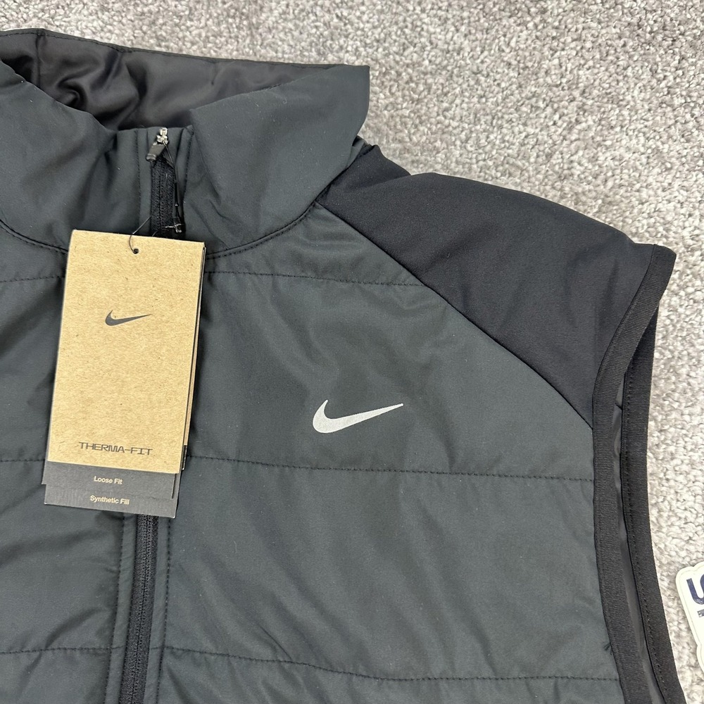 Nike Vest Womens Small Black Therma-FIT Loose Fit Insulated Running FB7537-010 - Picture 5 of 12